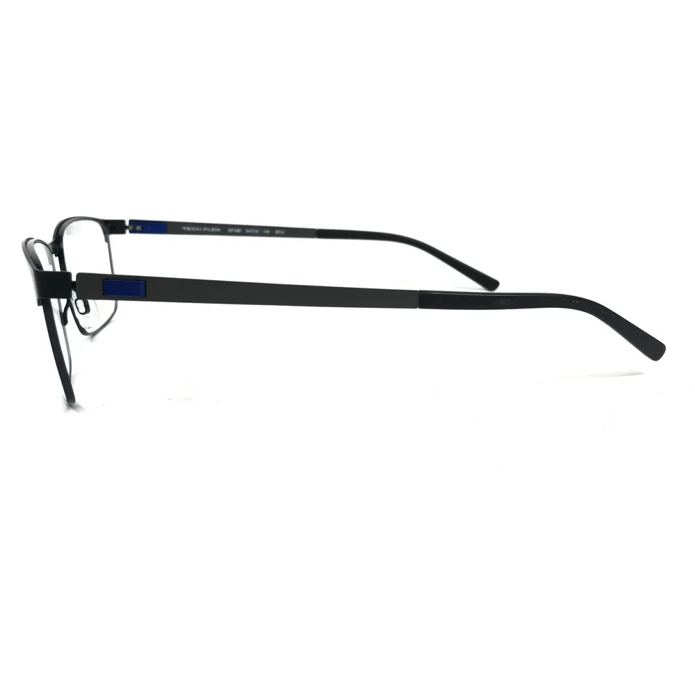 Tech Flex Eyeglasses Frames 30148S SP12 Grey Blue Square Full Rim 54-18-145